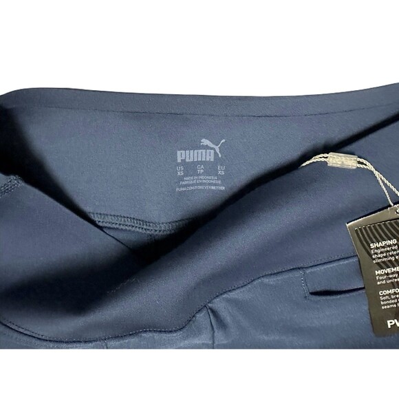 NEW Puma Womens Size XS Blue Pull On PWRSHAPE Golf Pants Ankle Length $80 UPF50+ - Picture 7 of 10